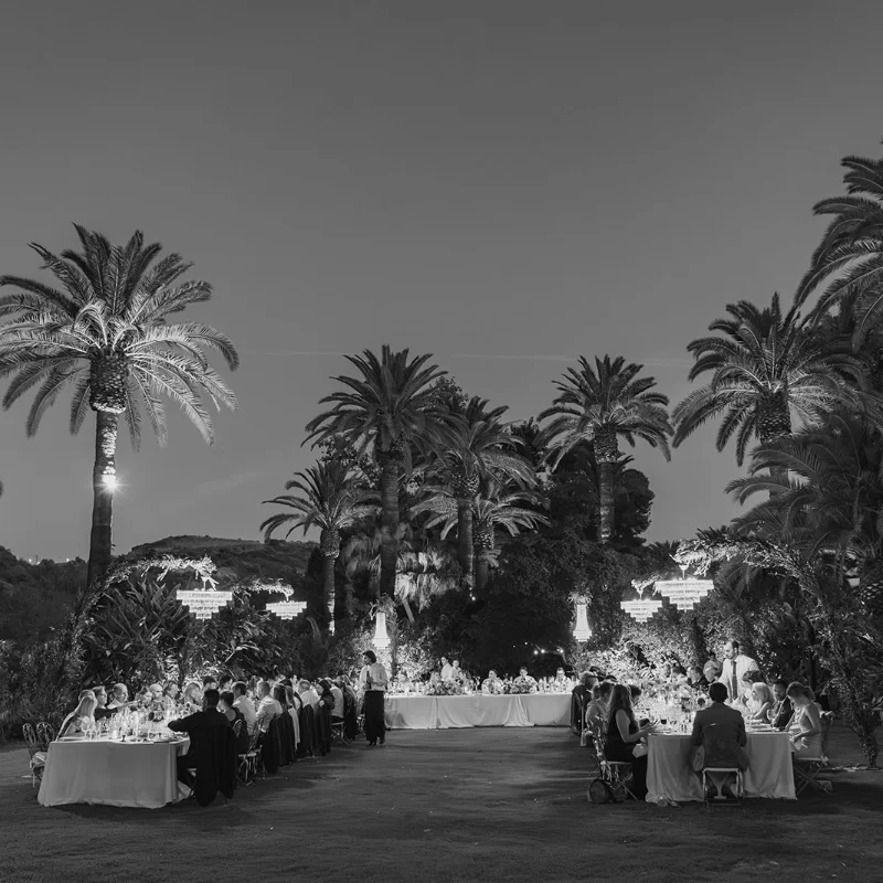 Private Andalusian finca wedding venue on a hillside near Marbella